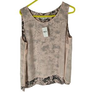 NWT Northern Reflections Women's XL Sleeveless Tank‎ Top Short Floral Design